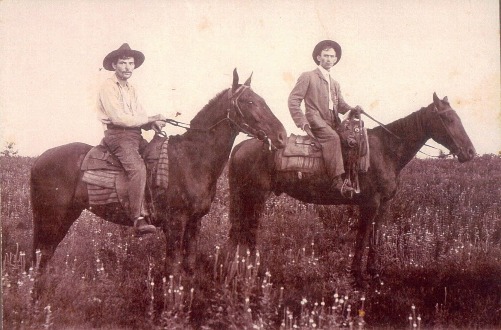 Edd and friend on horses